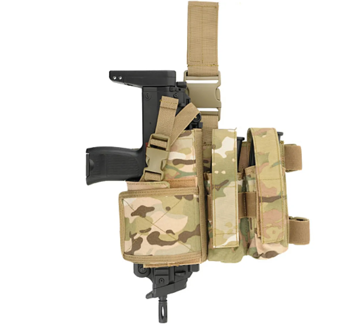 SMG Bein Holster Muilticamo inkl. Mag Pouch